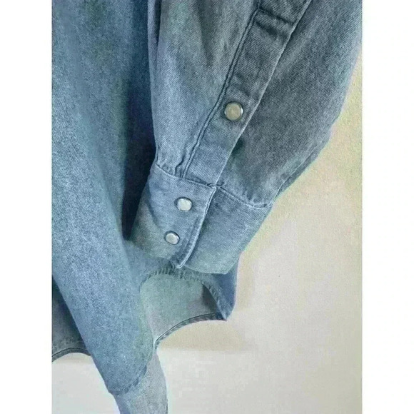 Ernest Le Gamin Men Denim Shirt Size L - Picture 2 of 5